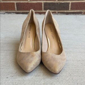 ANTONIO MELANI Gold-Tan Heels